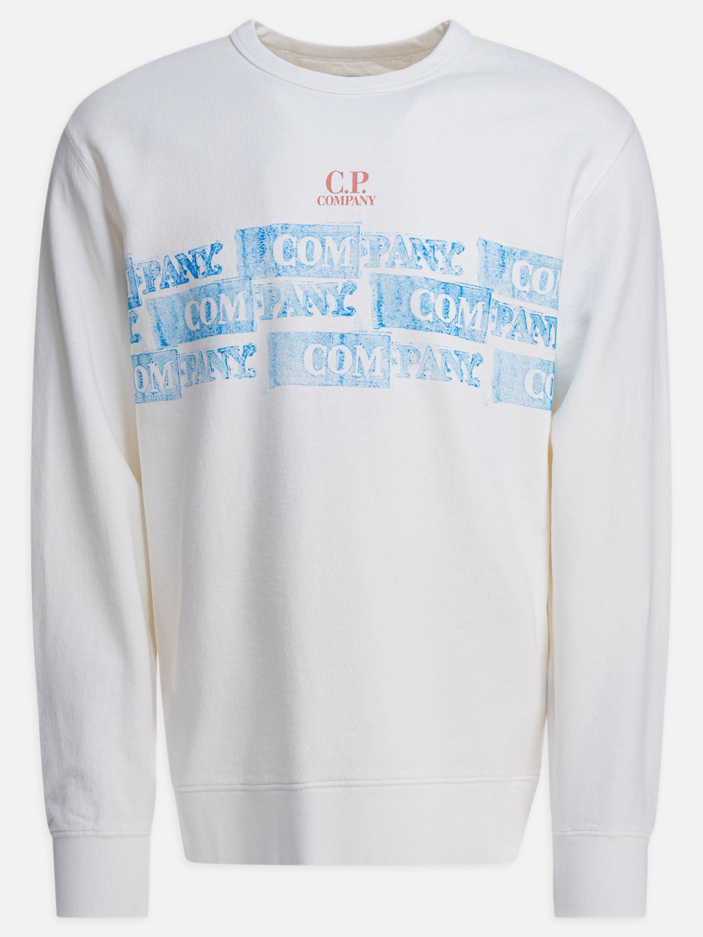 C.P. Company Felpa girocollo con logo 15640015_S White thumbnail_1
