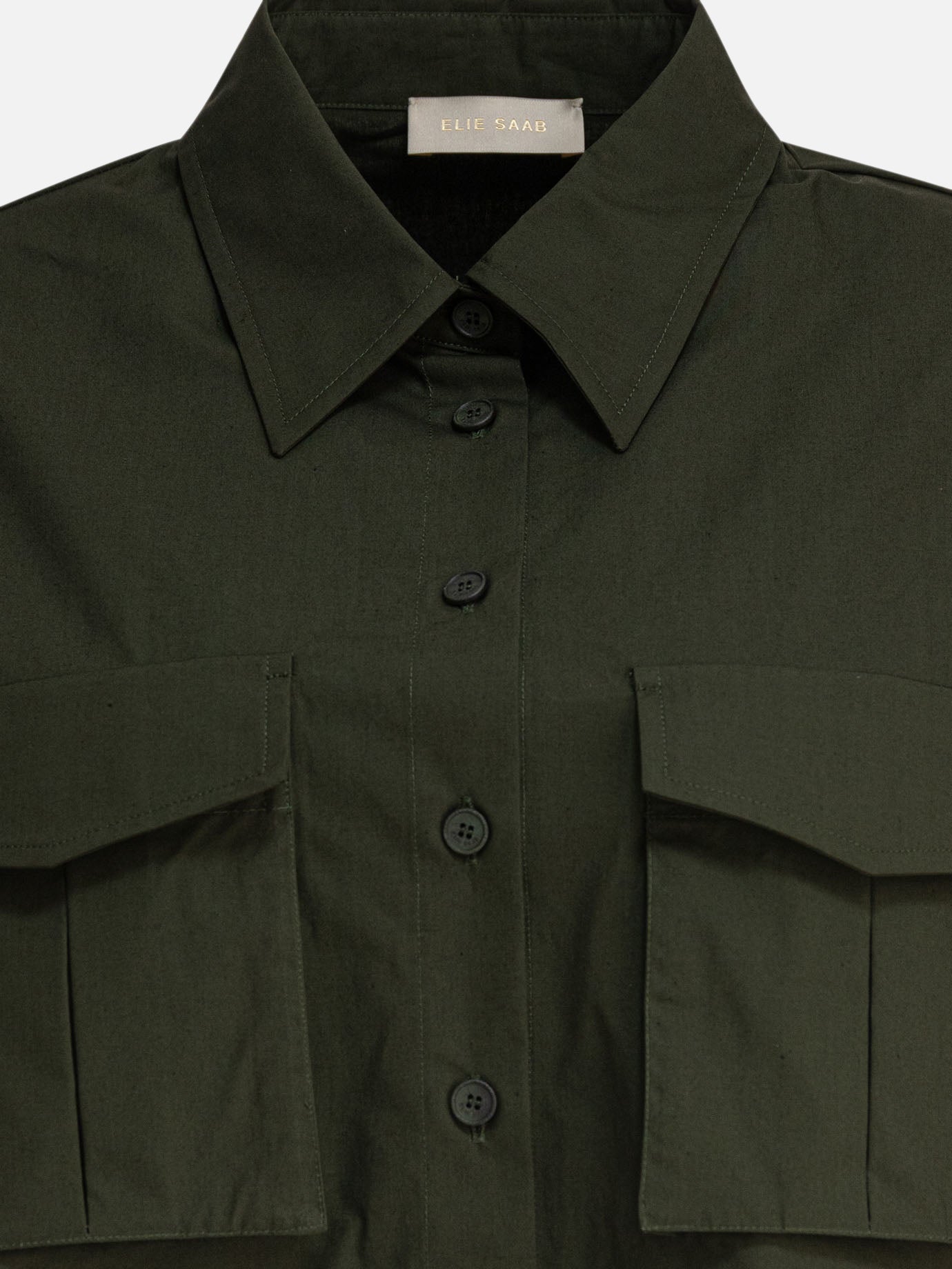 Elie Saab Cotton poplin shirt 16125782_38 Green thumbnail_3