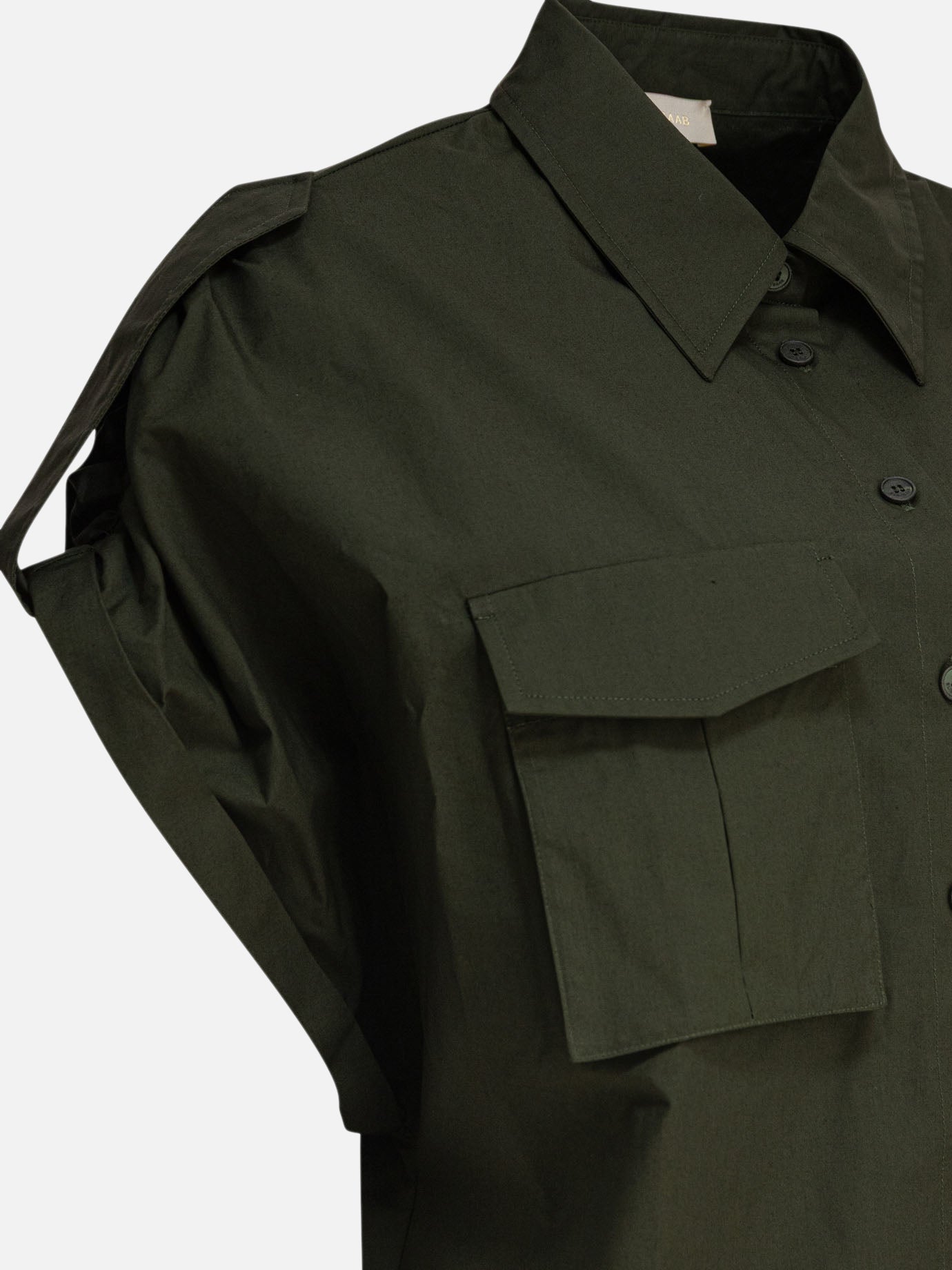 Elie Saab Cotton poplin shirt 16125782_38 Green thumbnail_4
