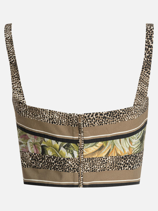Crop top Animal print  Marrone - Elie Saab Donna | PDP | VIETTI Online Store | 2
