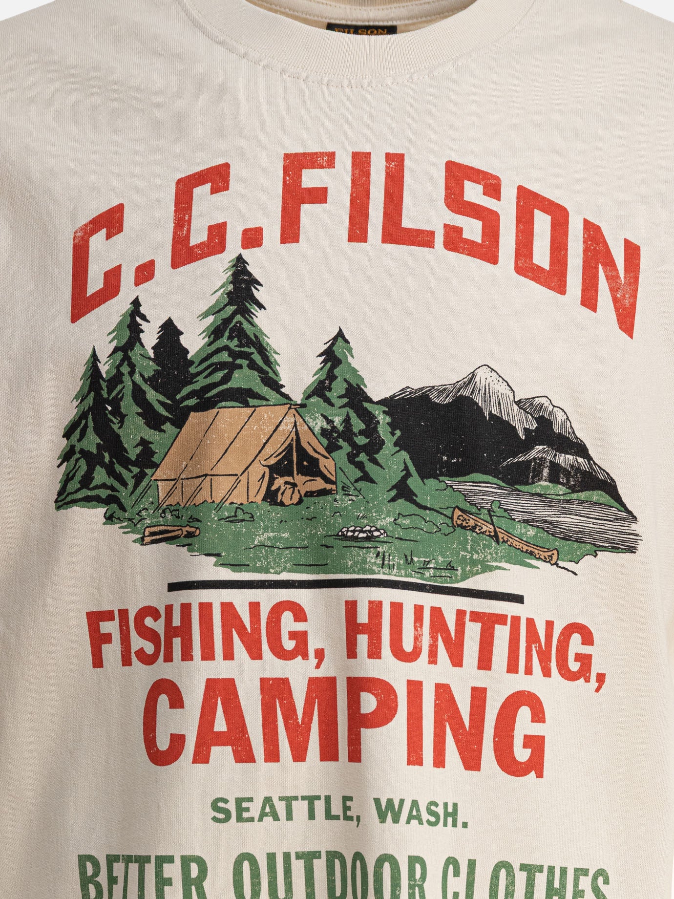 T-shirt girocollo Print  Beige - Filson Uomo | PDP | VIETTI Online Store | thumbnail_3
