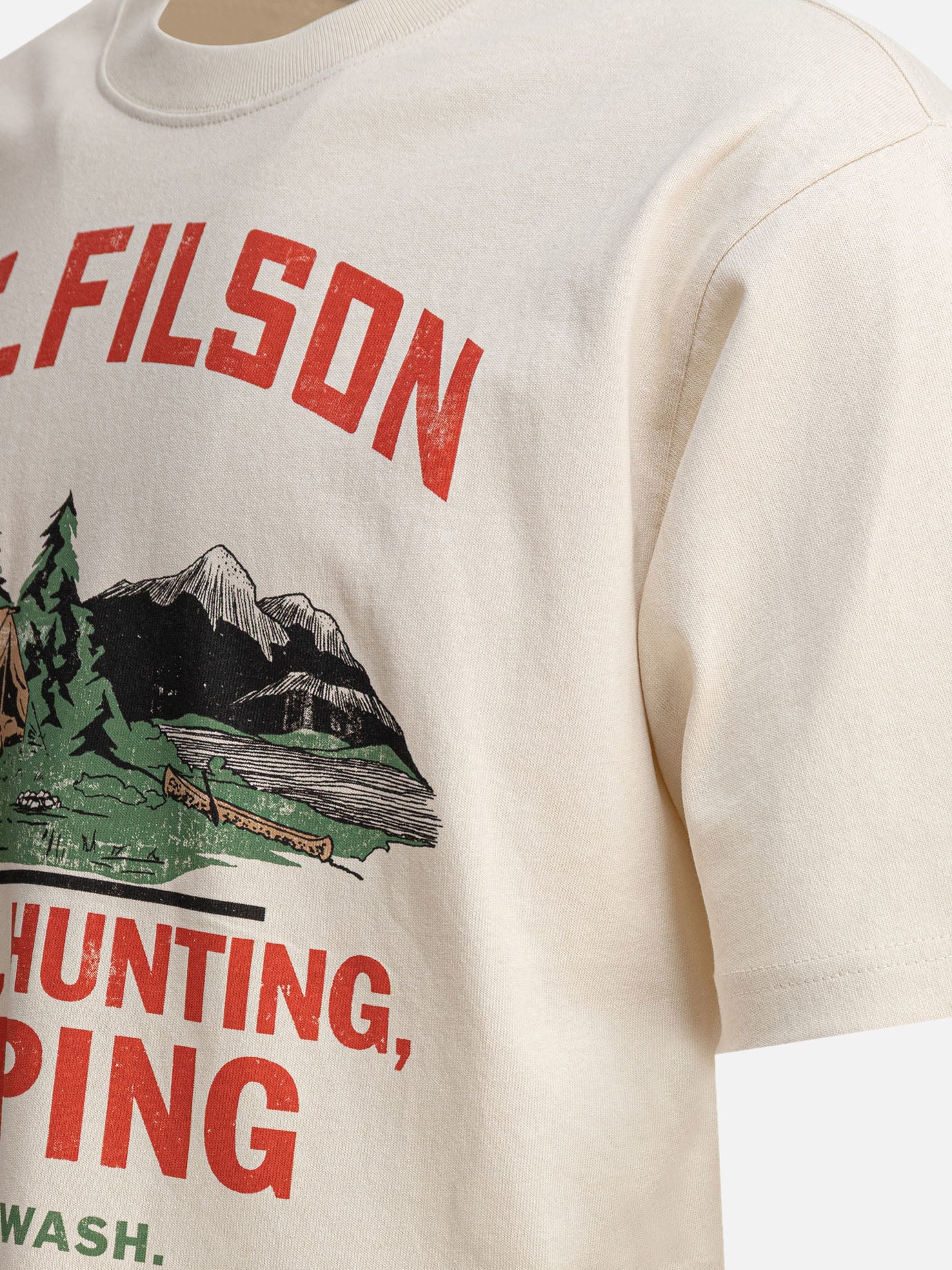 T-shirt girocollo Print  Beige - Filson Uomo | PDP | VIETTI Online Store | thumbnail_4
