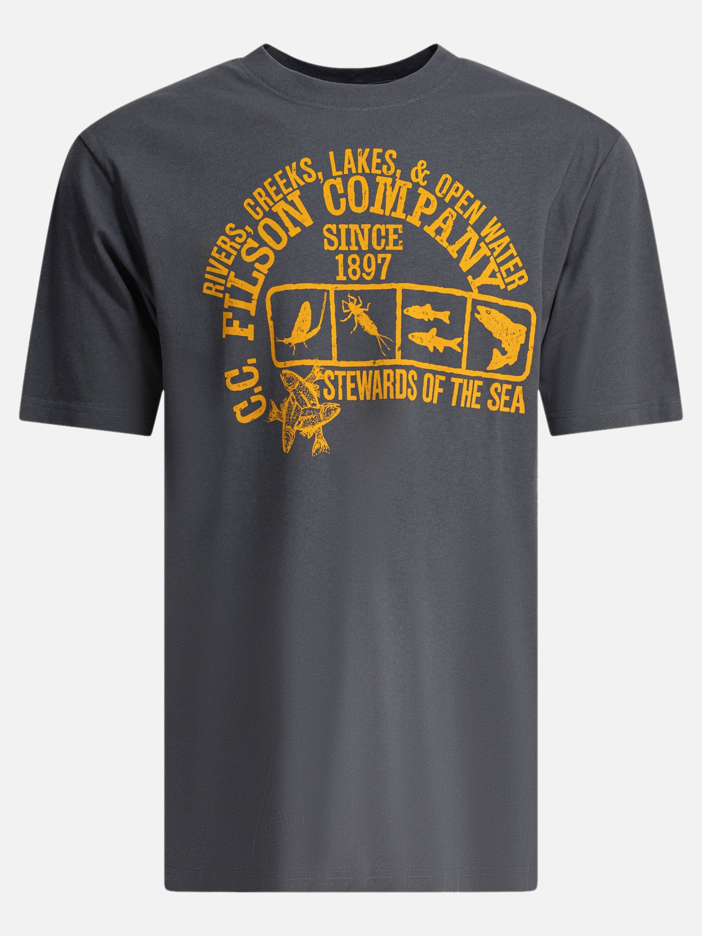 T-shirt girocollo Print  Blu - Filson Uomo | PDP | VIETTI Online Store | thumbnail