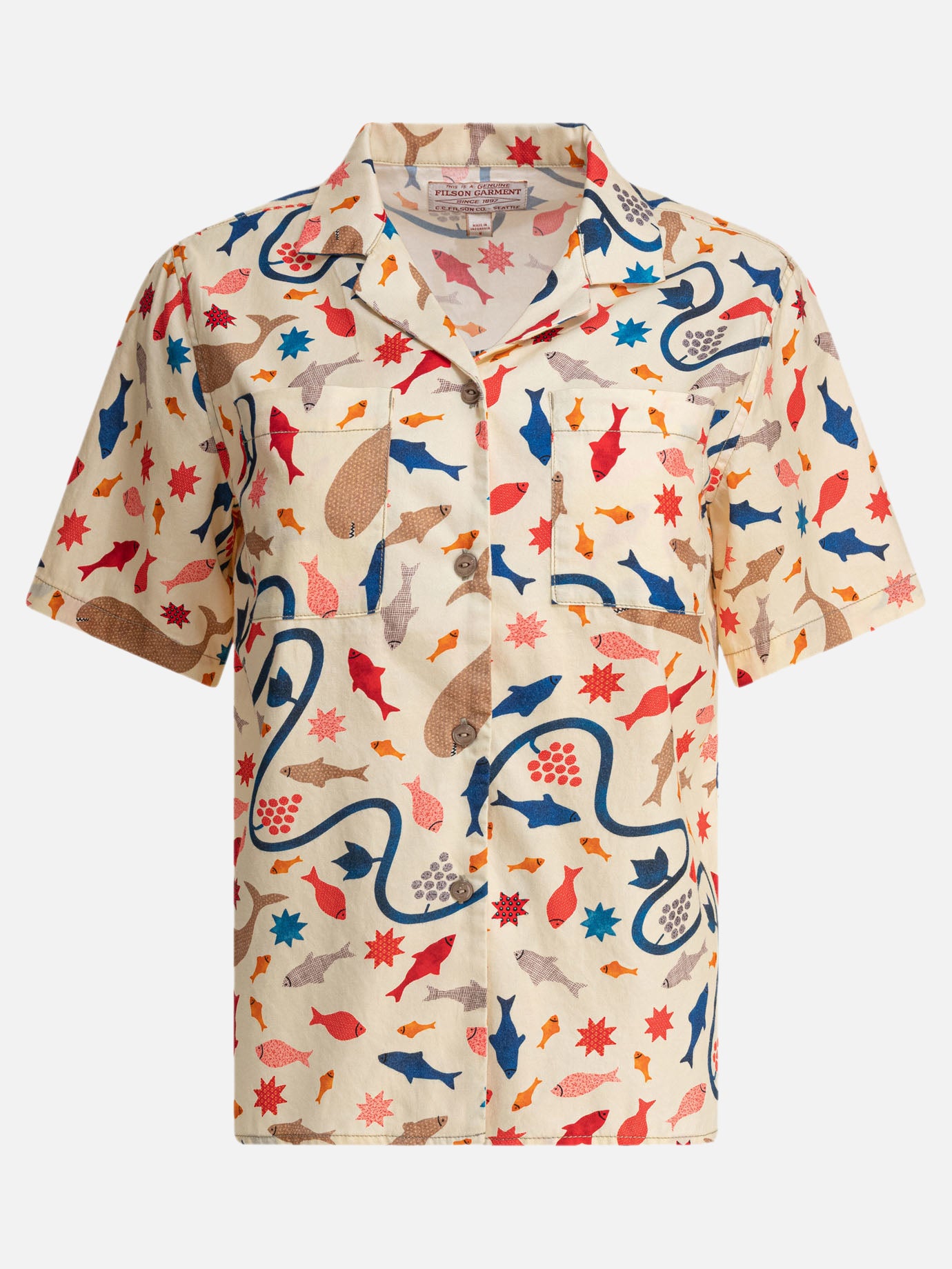 Camicie casual Print  Beige - Filson Donna | PDP | VIETTI Online Store | Zoom-Modal
