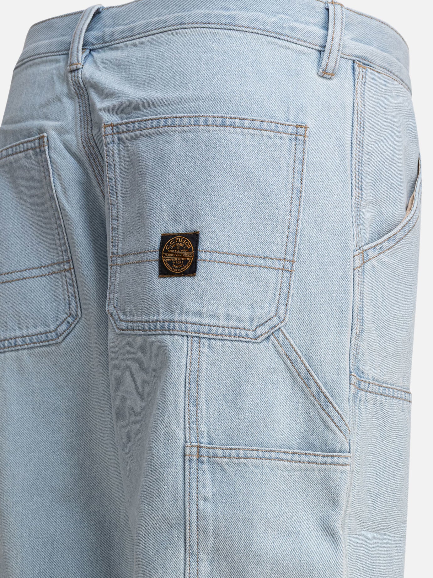 Straight-leg jeans Denim  Light blue - Filson Women | PDP | VIETTI Online Store | thumbnail_4