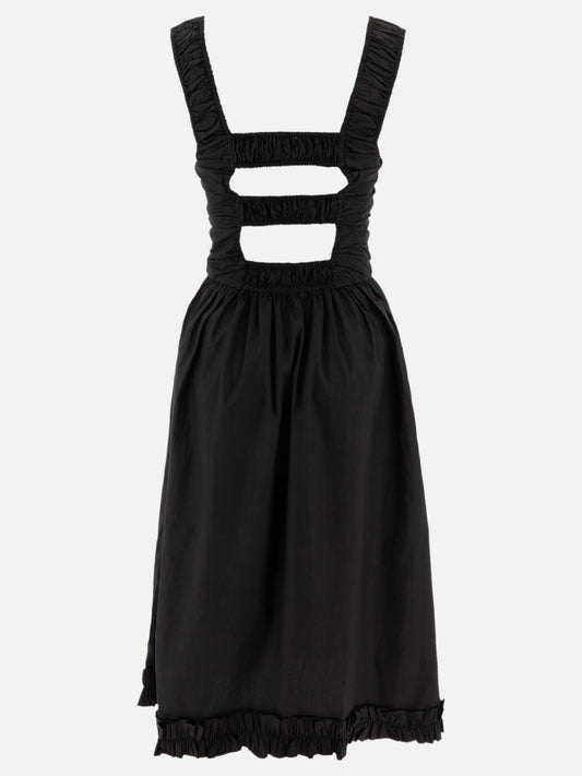 Midi dresses Solid colour  Black - Ganni Women | PLP | VIETTI Online Store | 2
