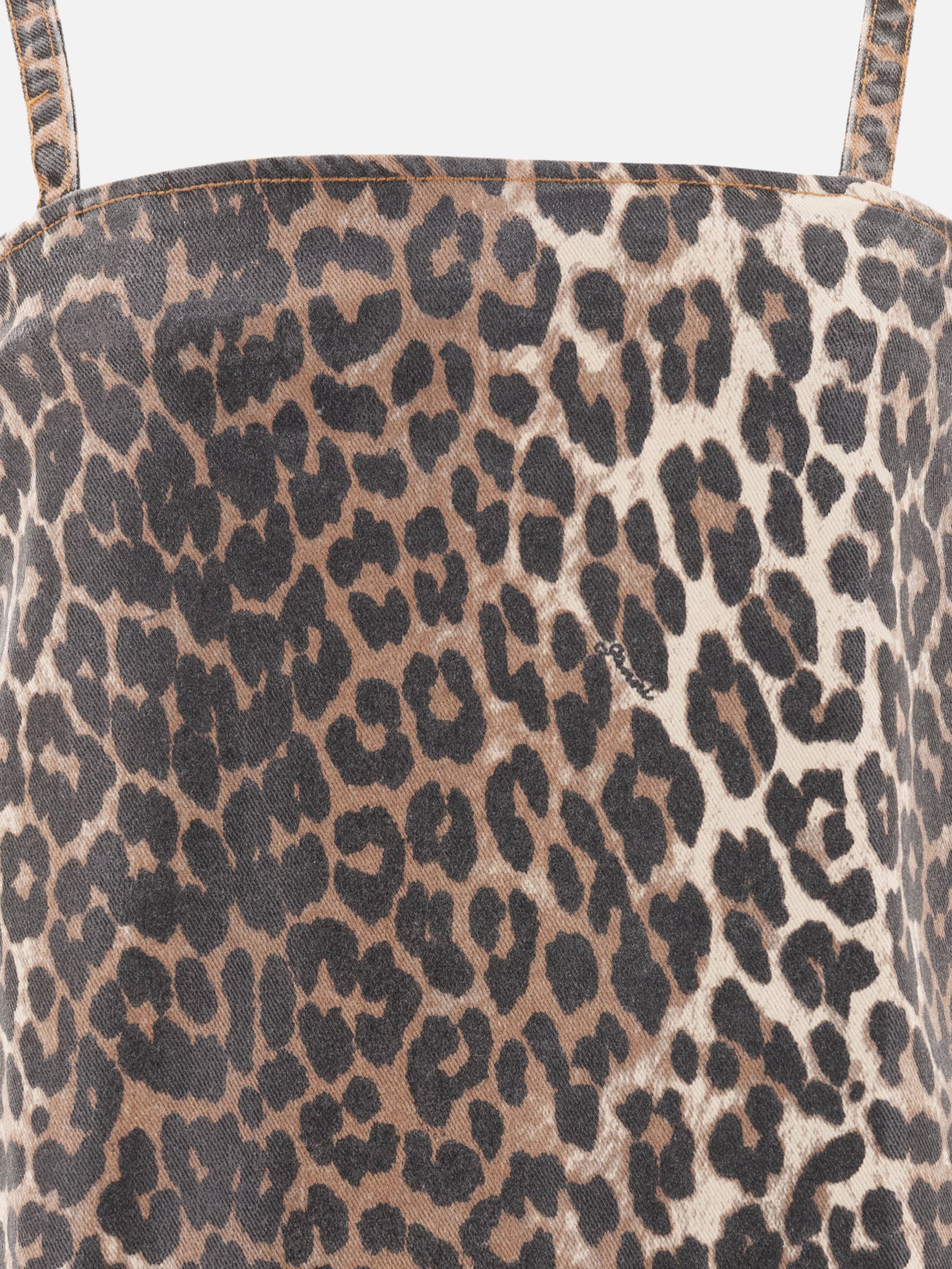 Ganni Leopard dress 16449348_34 Brown thumbnail_3