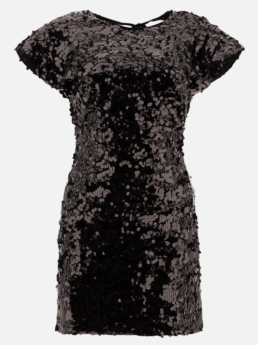 Mini dresses Solid colour  Black - Ganni Women | PLP | VIETTI Online Store 
