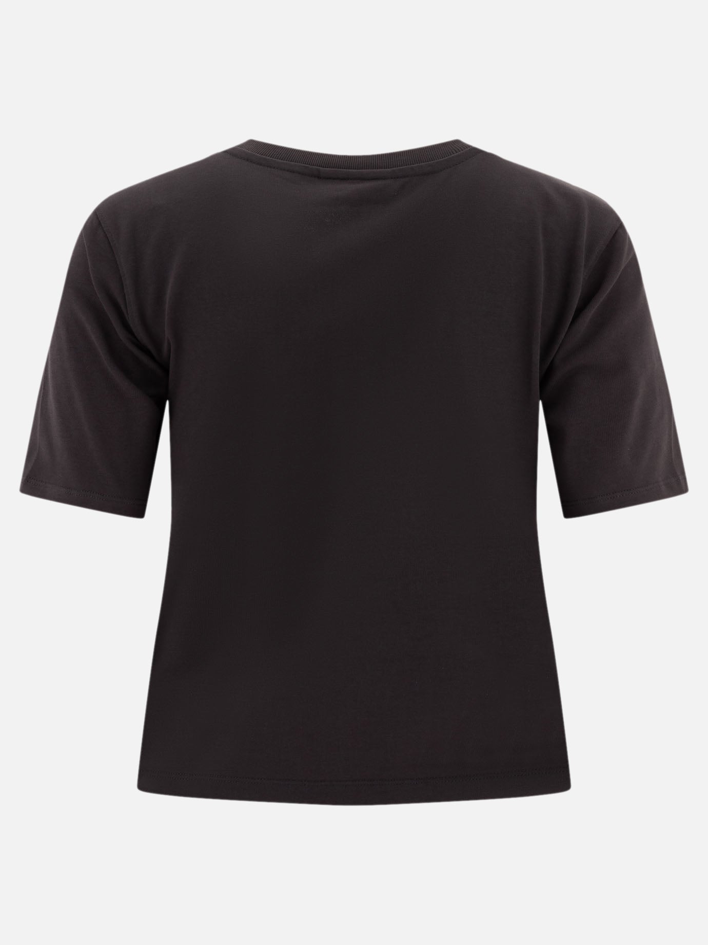 Ganni T-shirt in cotone con logo 10826693_XS Black thumbnail_2