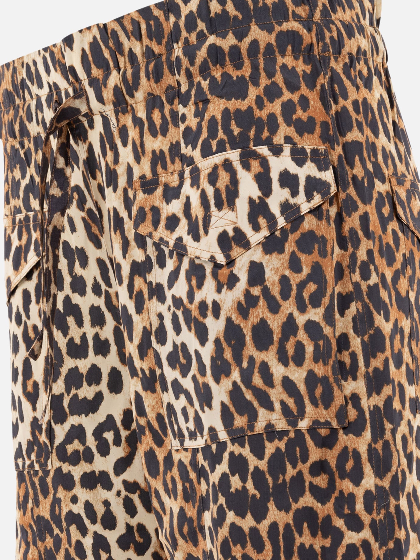 Cargo & parachute trousers Animal print  Brown - Ganni Women | PDP | VIETTI Online Store | Zoom-Modal_4
