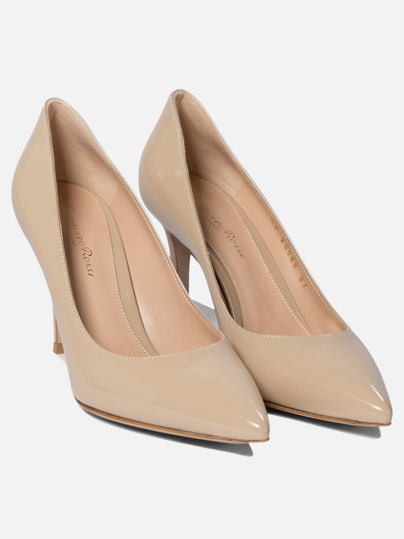 Pumps 100% patent leather - 100% leather  Beige - Gianvito Rossi Women | PDP | VIETTI Online Store | thumbnail_2