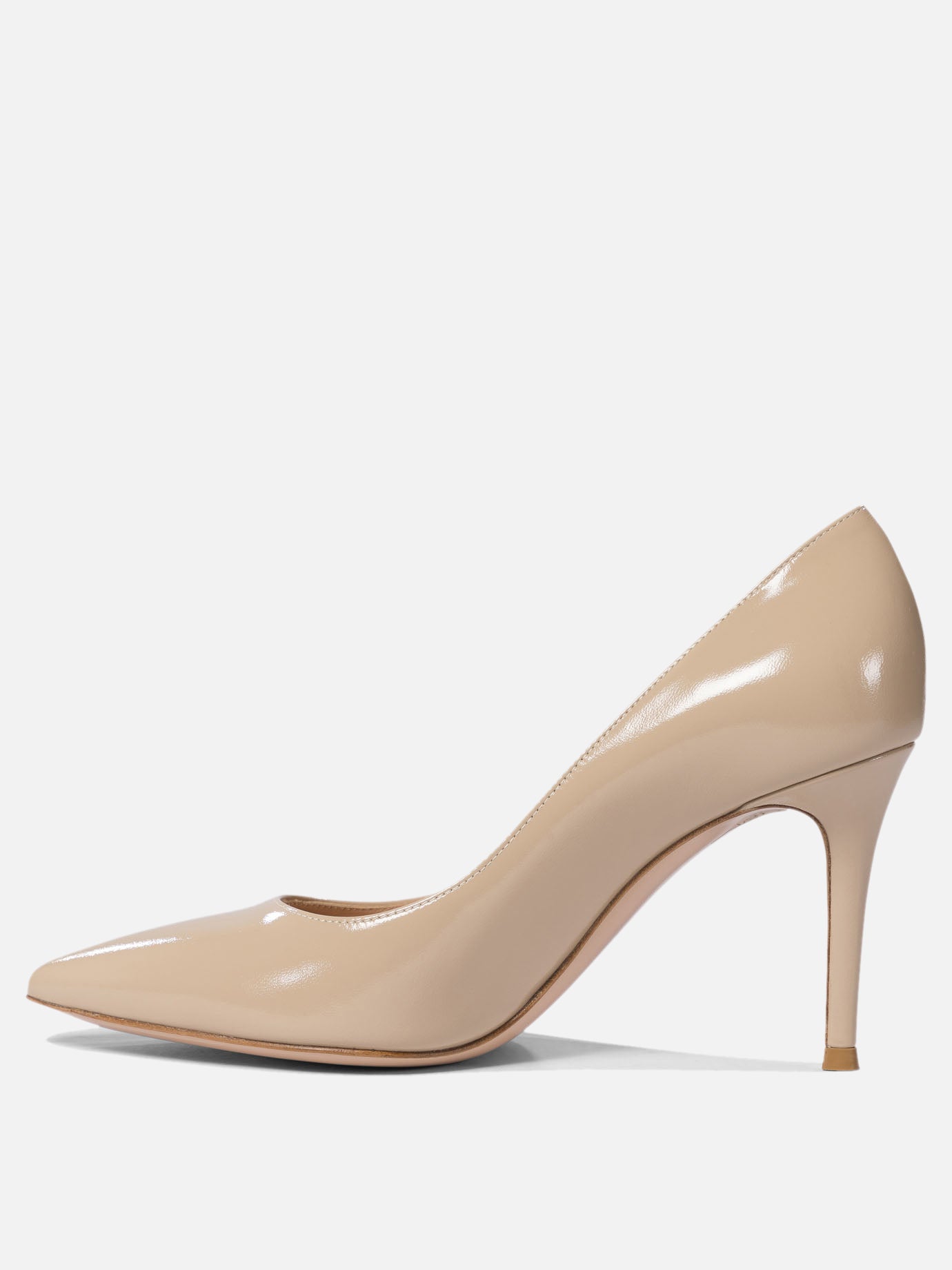 Pumps 100% patent leather - 100% leather  Beige - Gianvito Rossi Women | PDP | VIETTI Online Store | Zoom-Modal_3
