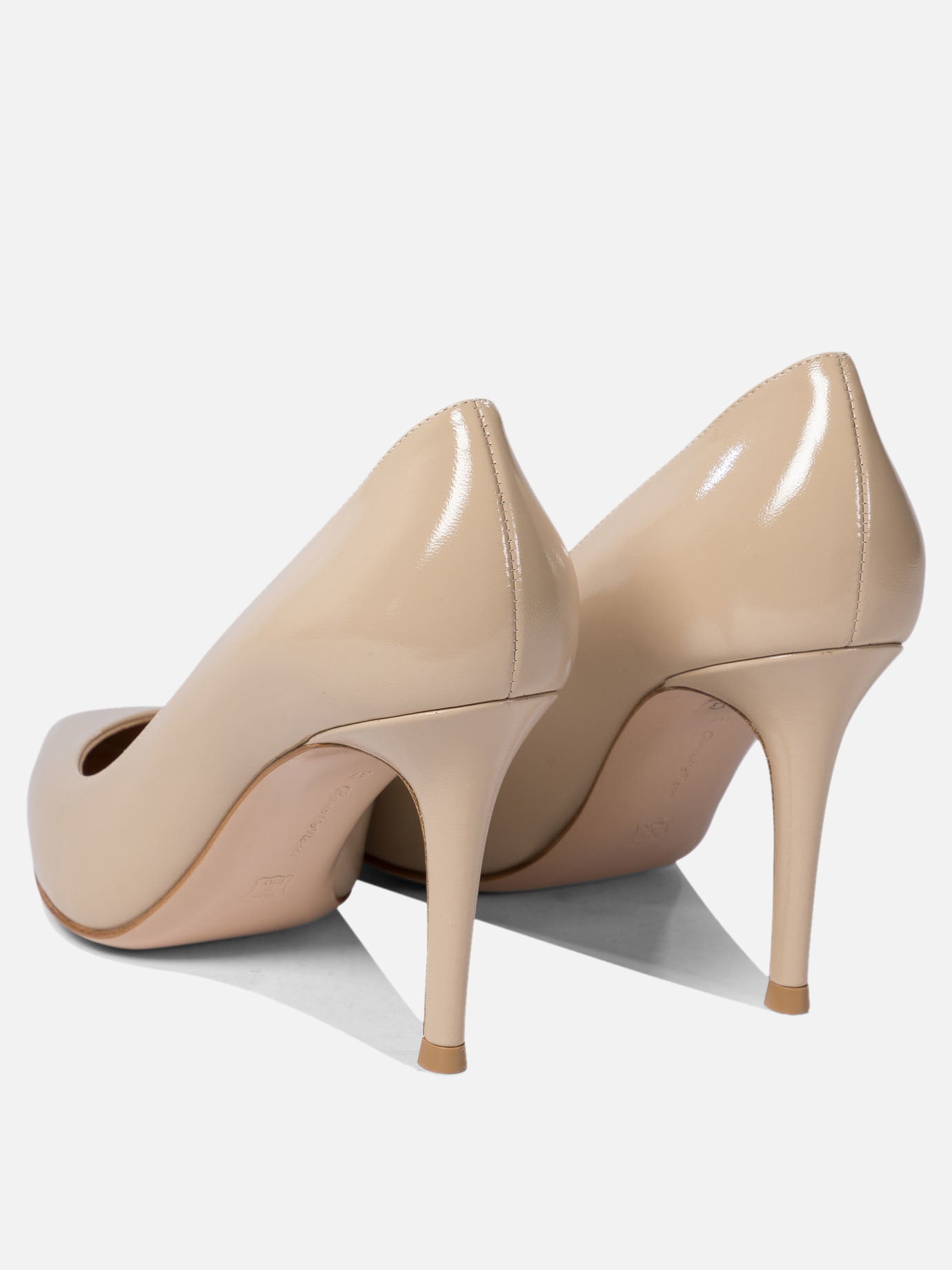 Pumps 100% patent leather - 100% leather  Beige - Gianvito Rossi Women | PDP | VIETTI Online Store | thumbnail_4