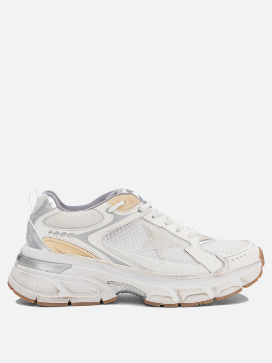 Sneaker basse 49% polyester 30% cow leather 12% polyurethane textile 9% ovine leather - 100% rubber  Bianco - Golden Goose Donna | VIETTI Online Store 

