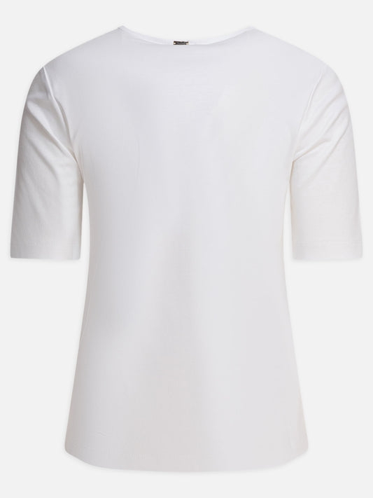Round neck t-shirts Solid colour  White - Herno Women | PDP | VIETTI Online Store | 2

