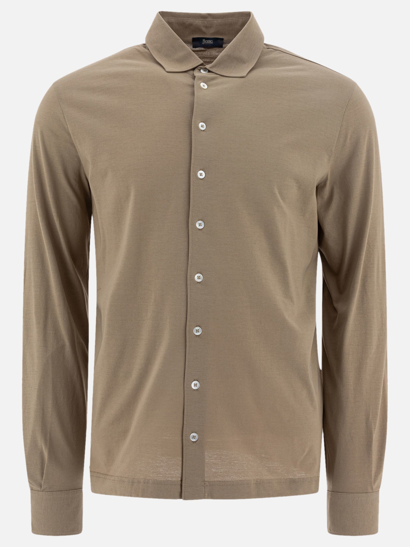 Casual shirts Solid colour  Brown - Herno Men | PDP | VIETTI Online Store | Zoom-Modal
