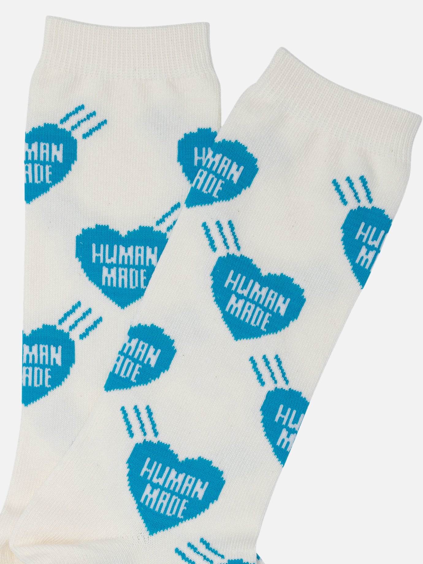 Human Made "Heart" socks Blue