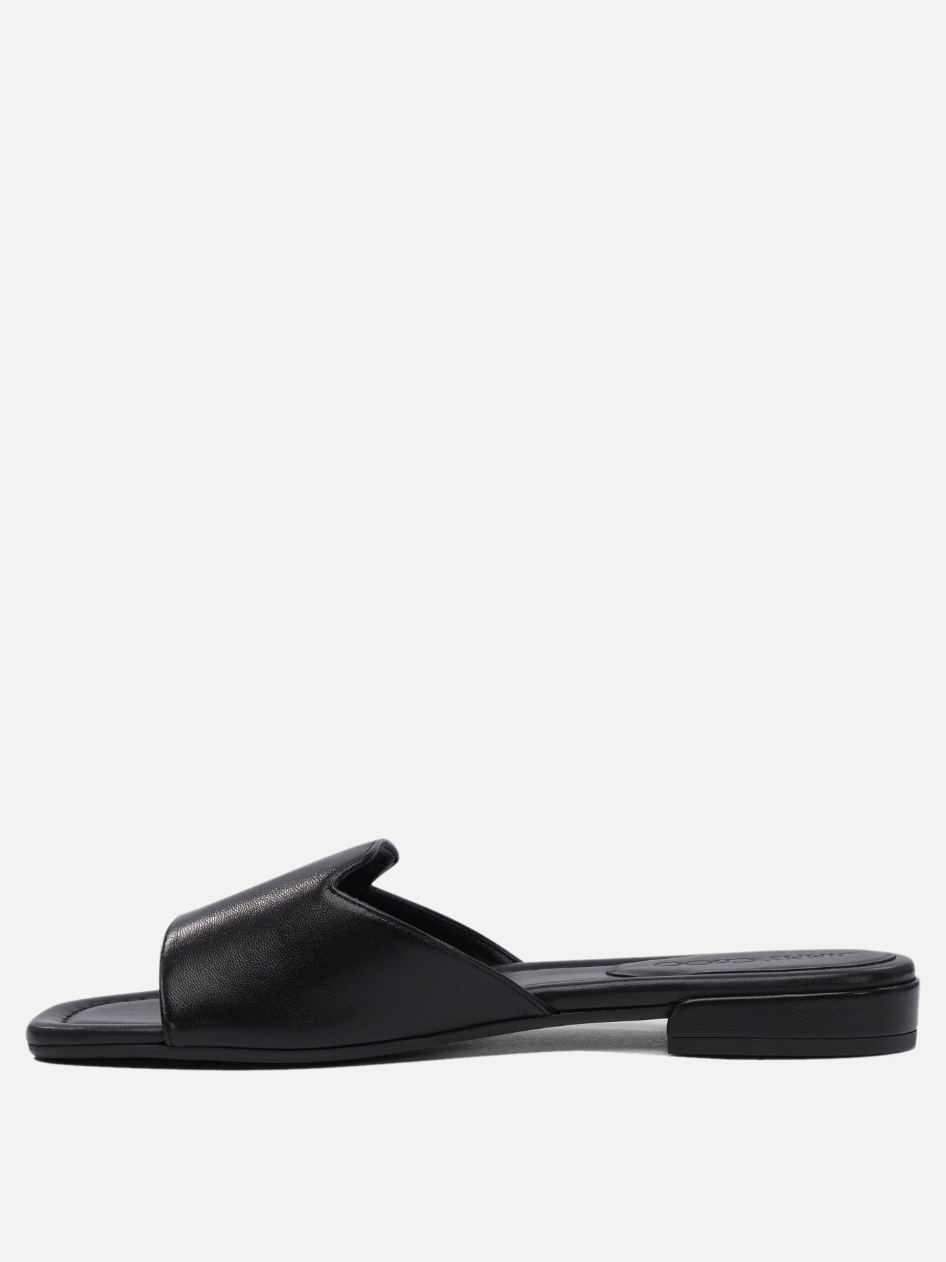 Flat sandals 100% leather - 50% leather 50% rubber  Black - Jimmy Choo Women | PDP | VIETTI Online Store | thumbnail_3
