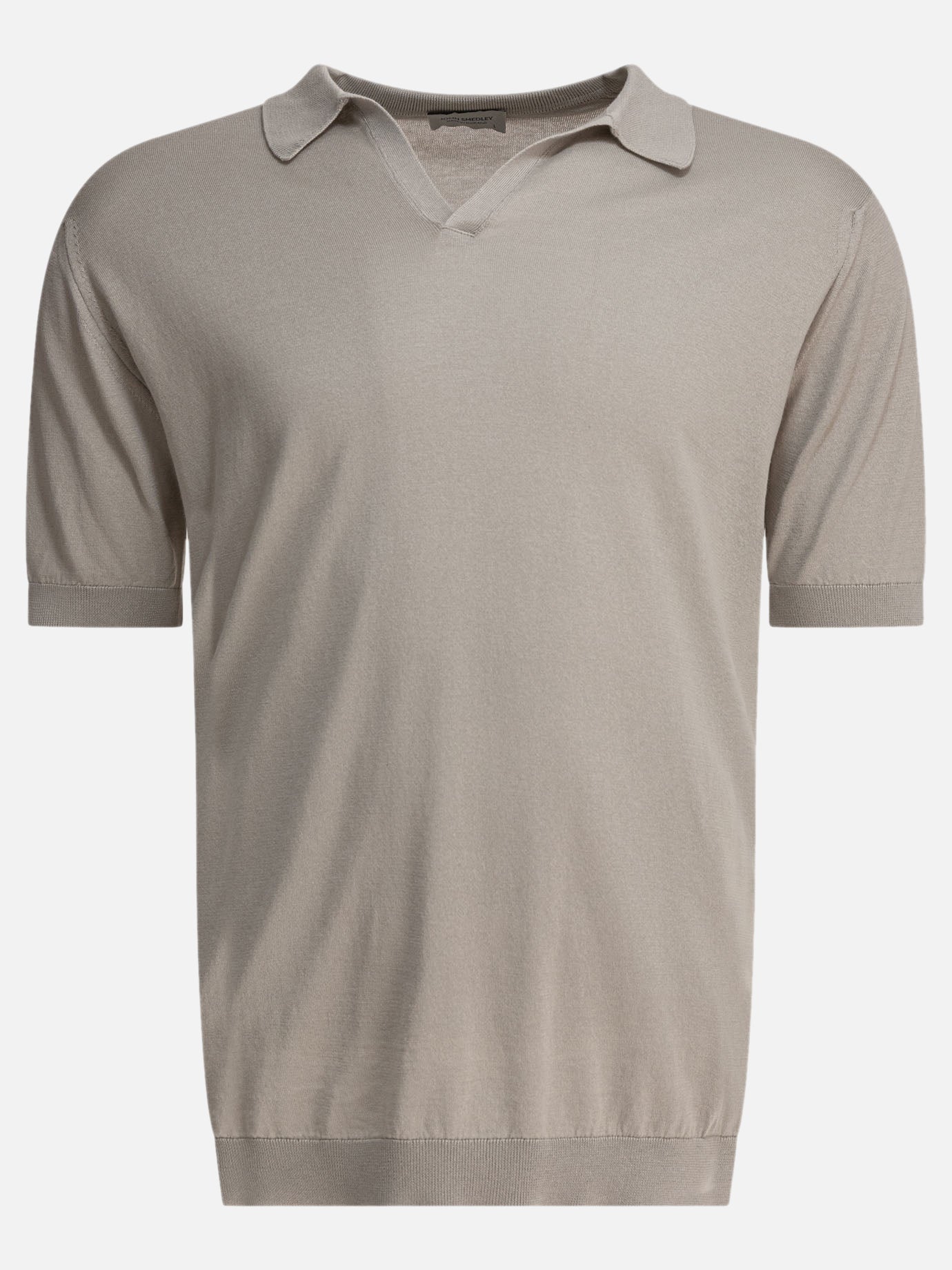 Polo senza bottoni Solid colour  Grigio - John Smedley Uomo | PDP | VIETTI Online Store | thumbnail