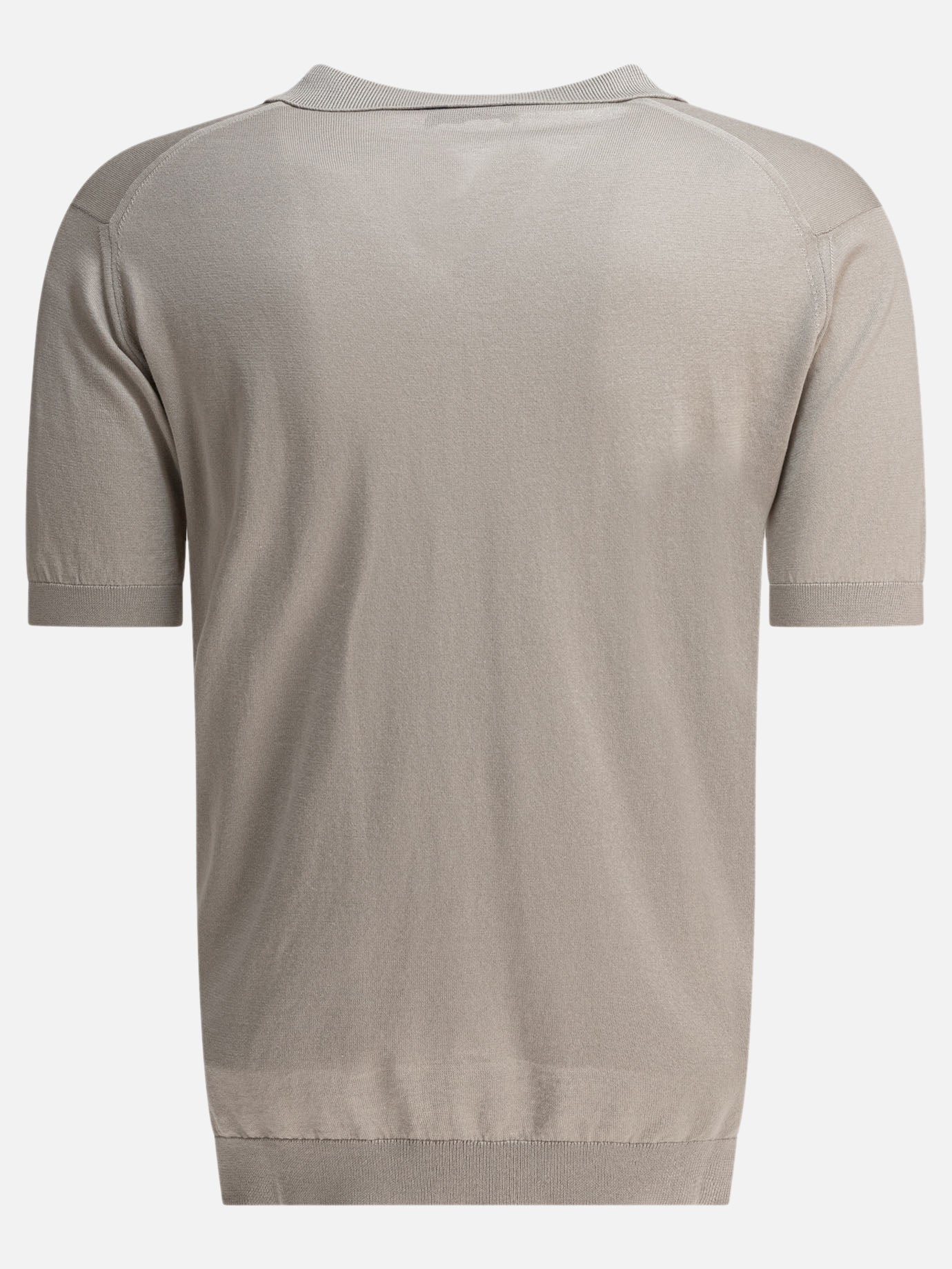Polo senza bottoni Solid colour  Grigio - John Smedley Uomo | PDP | VIETTI Online Store | Zoom-Modal_2
