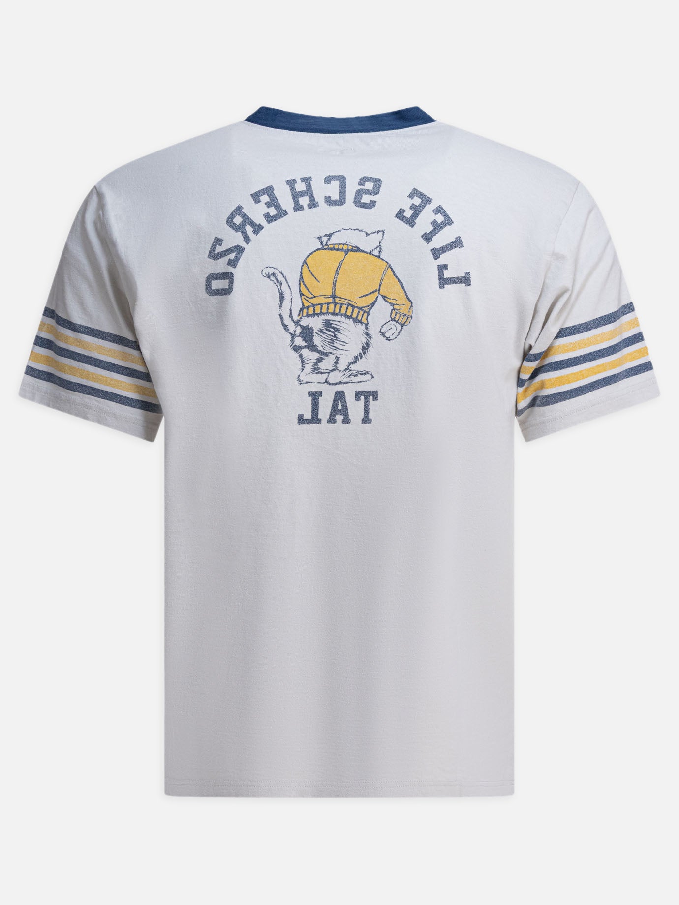 KAPITAL T-shirt &quot;College CAT PITAL&quot; 16406725_2 Grey thumbnail_2