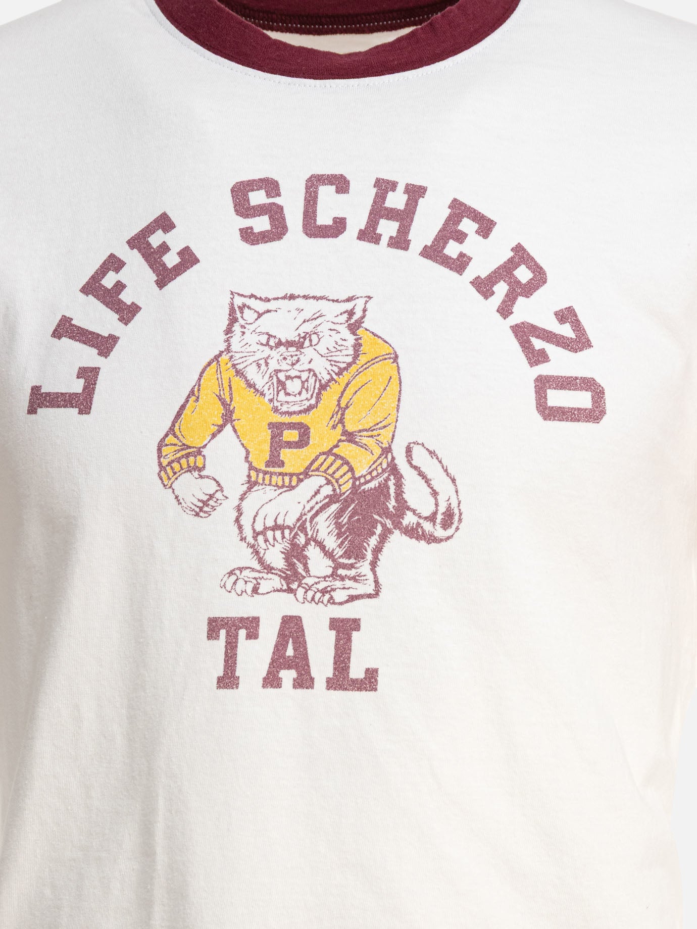 KAPITAL T-shirt &quot;College CAT PITAL&quot; 16430491_2 White thumbnail_3
