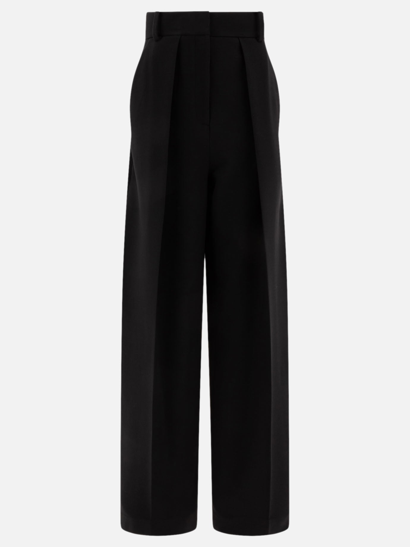 Khaite Wide-leg pants Black