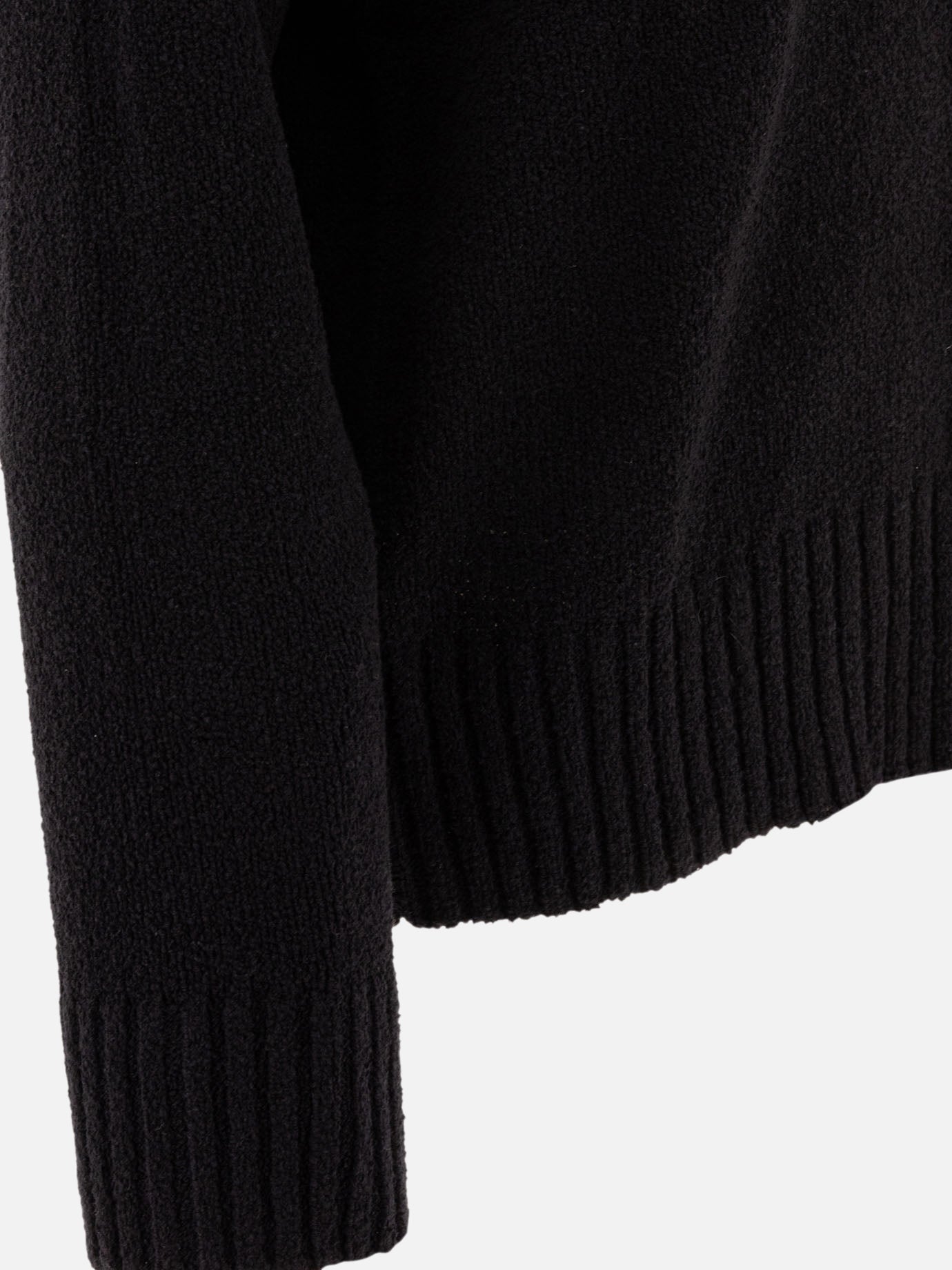 Crewneck sweaters Tinta unita  Black - Loulou Studio Women | PDP | VIETTI Online Store | Zoom-Modal_4

