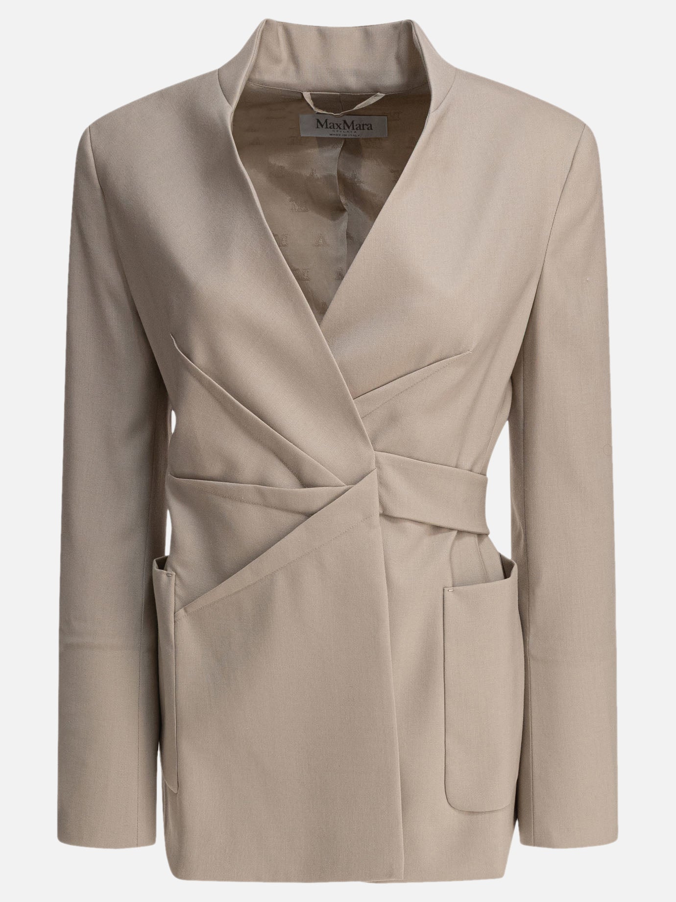 Blazer Tinta unita  Beige - Max Mara Donna | PDP | VIETTI Online Store | thumbnail