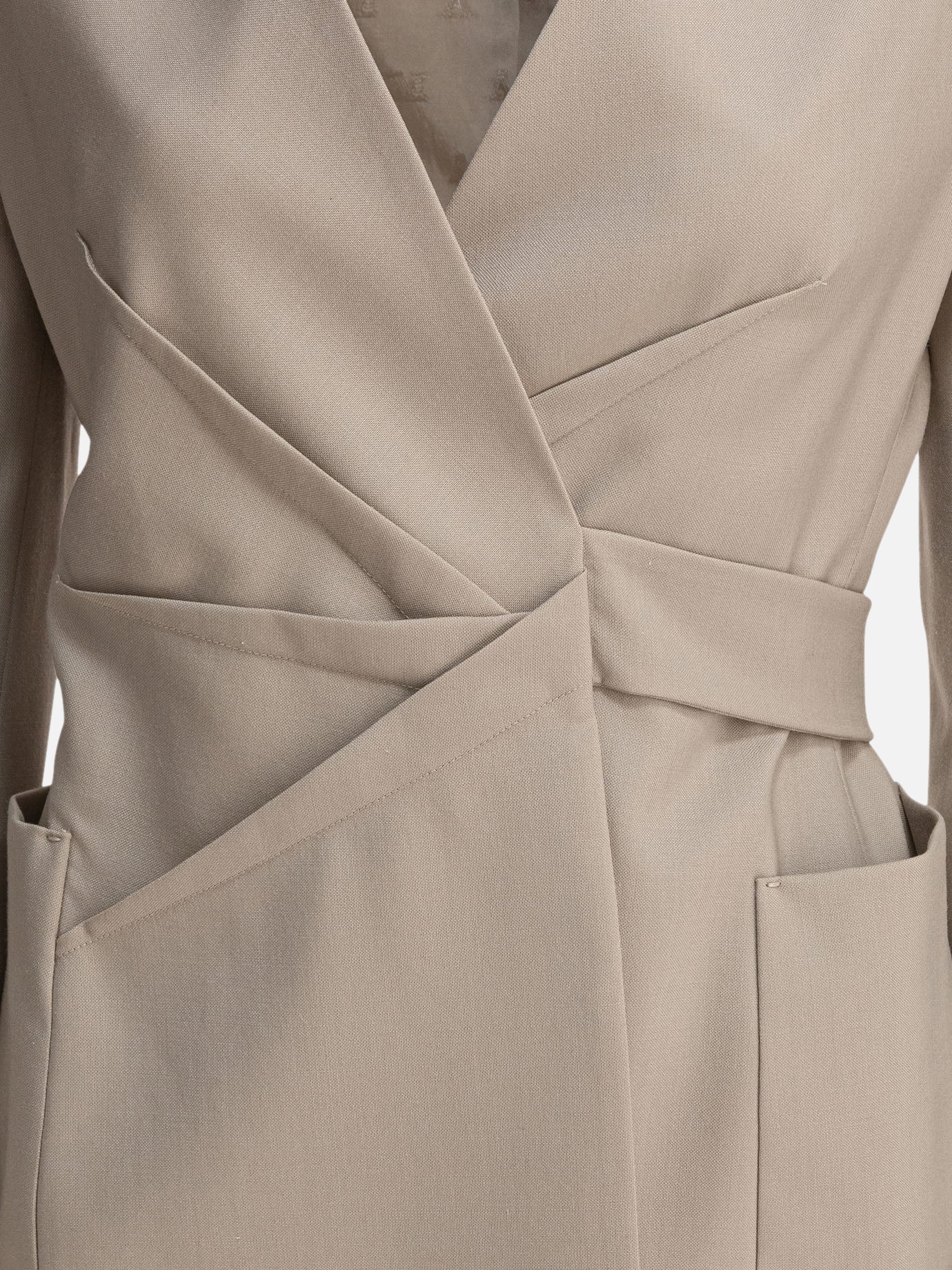 Blazer Tinta unita  Beige - Max Mara Donna | PDP | VIETTI Online Store | thumbnail_3