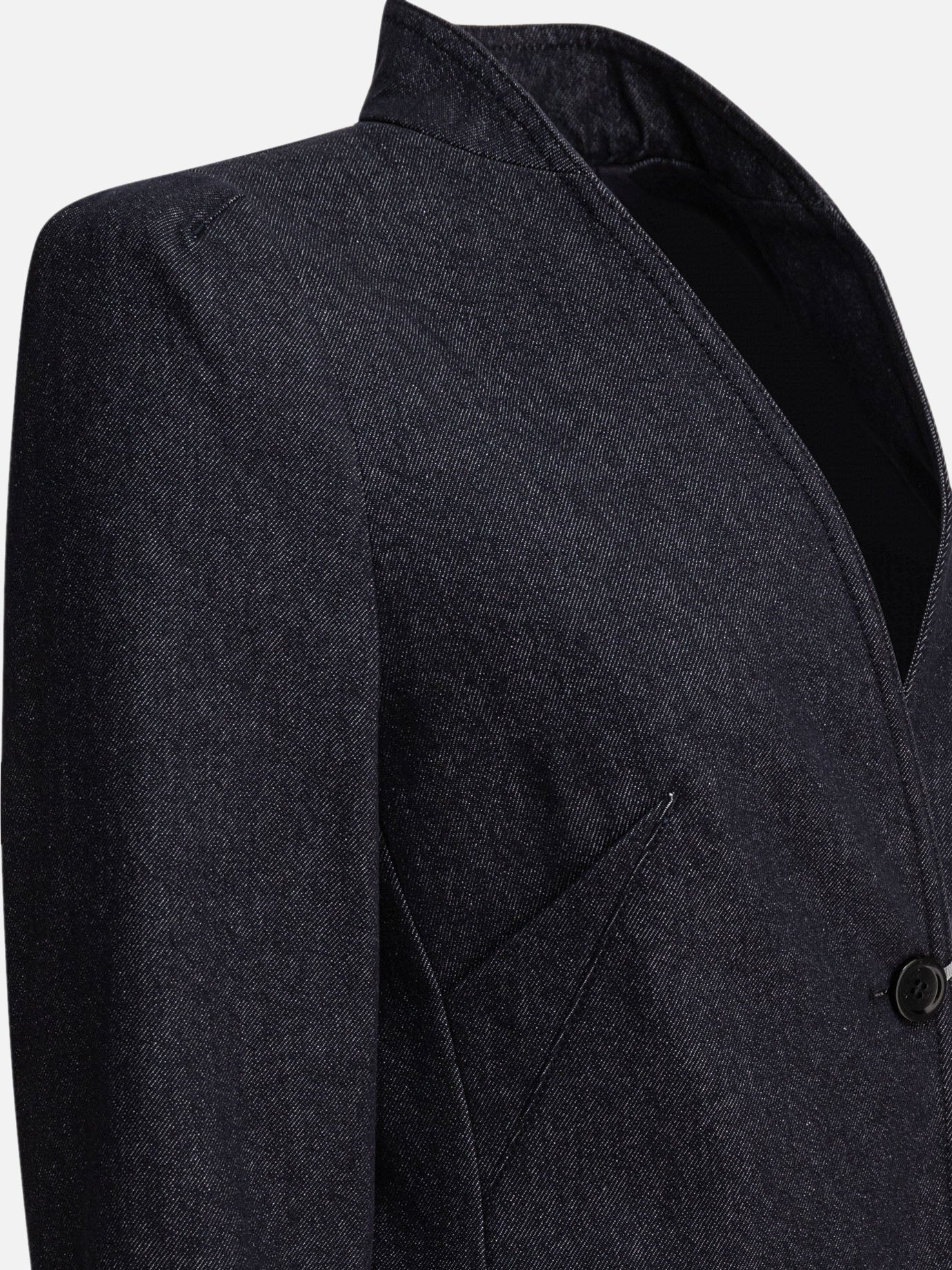 Max Mara Denim-effect blazer Blue