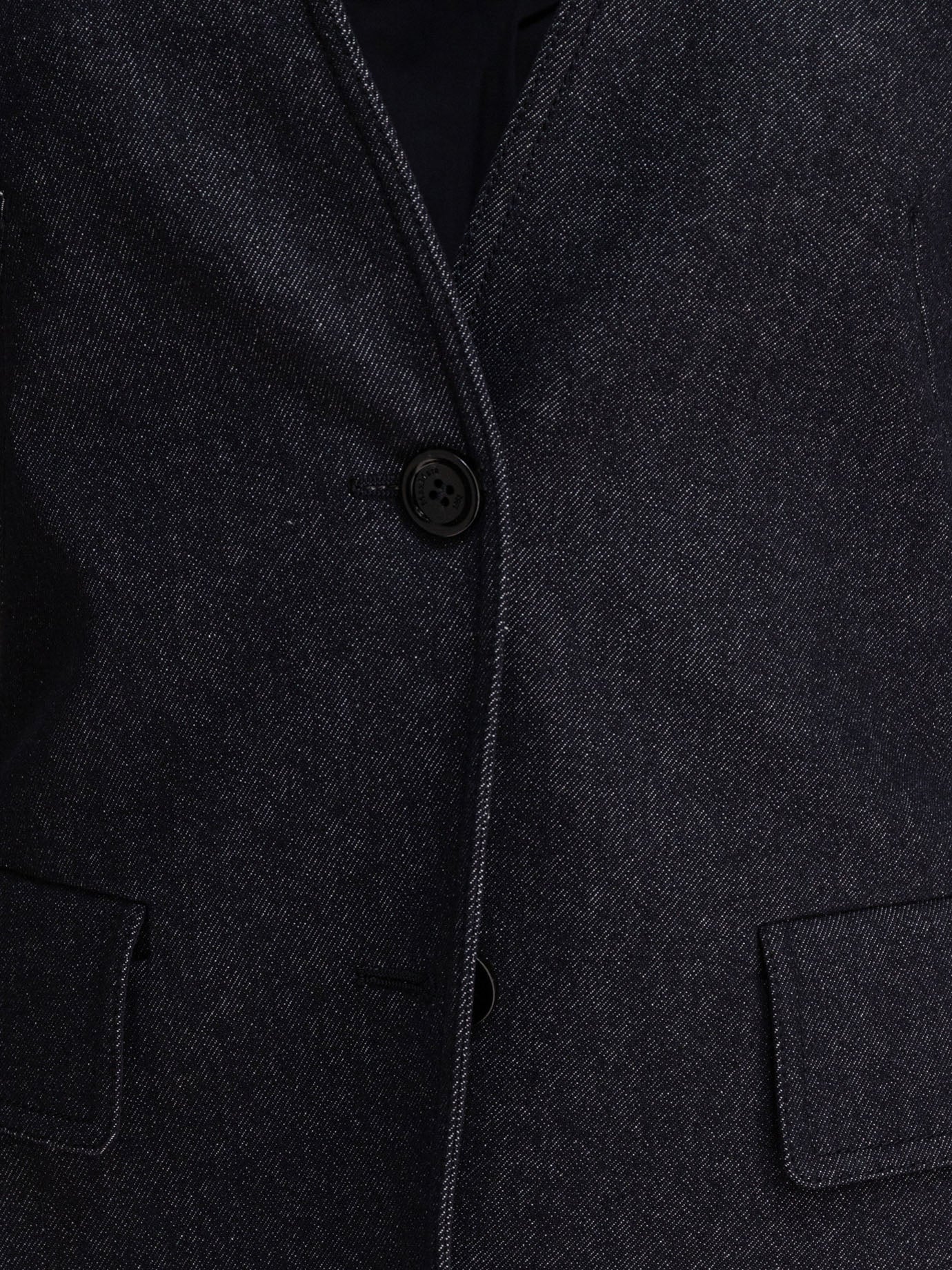 Max Mara Denim-effect blazer Blue