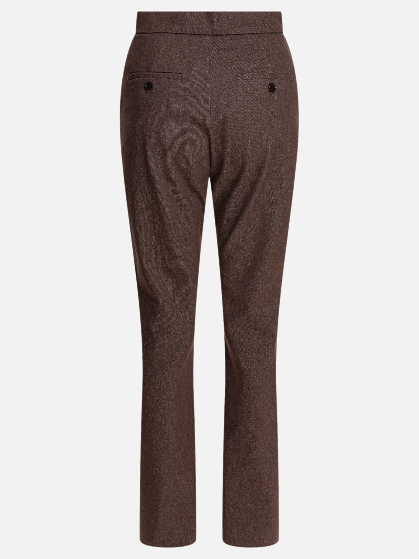 Max Mara Pantaloni in cotone effetto denim 17520739_38 Brown thumbnail_2