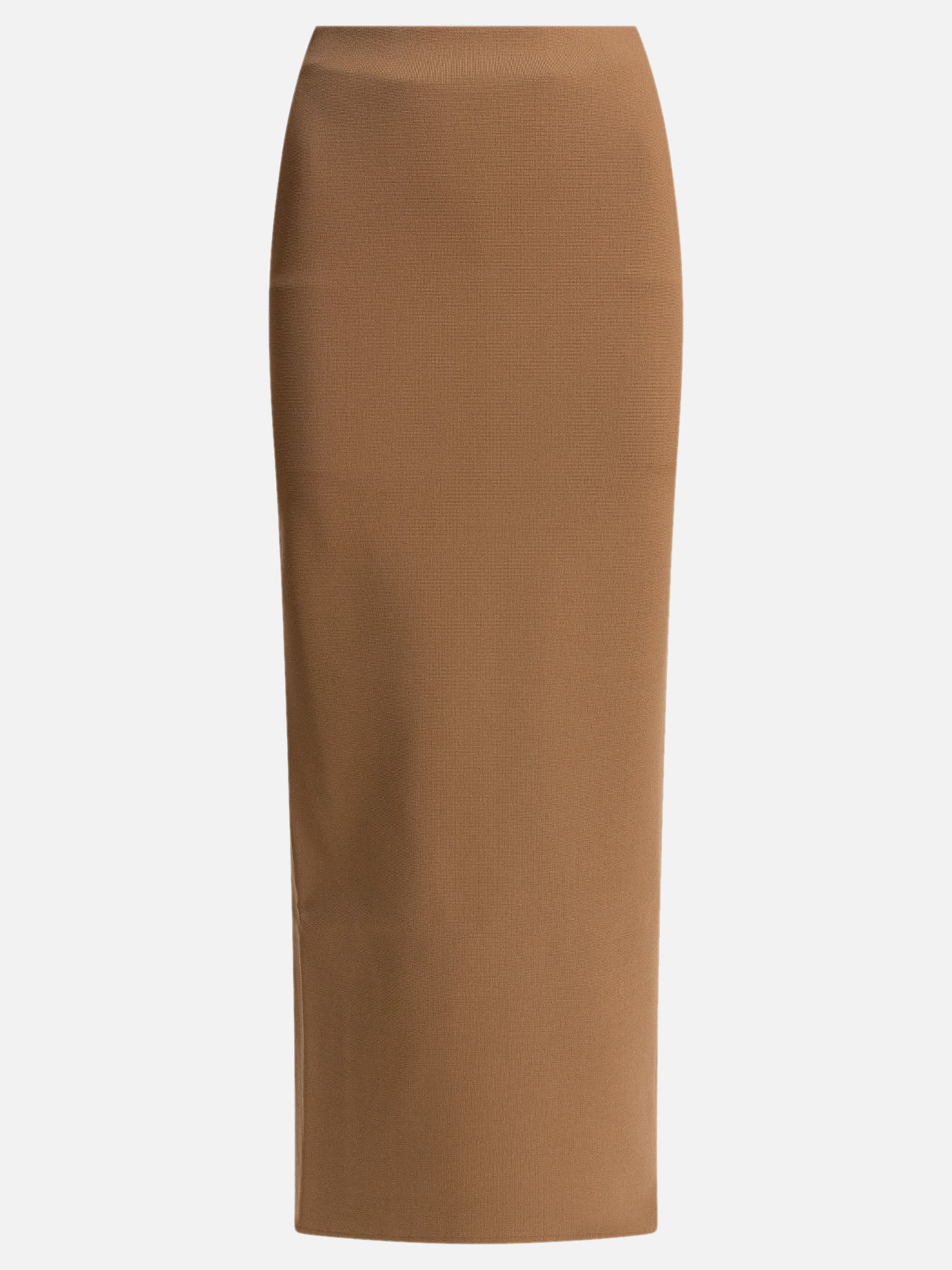 Max Mara Gonna in viscosa crêpe 18744897_S Brown thumbnail_1