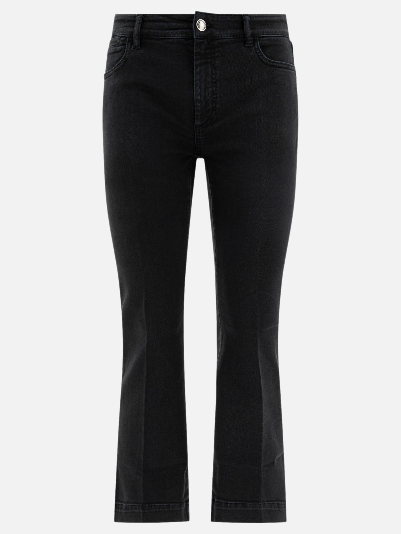 Jeans a gamba dritta Solid colour  Nero - Max Mara Sportmax Donna | PDP | VIETTI Online Store | thumbnail