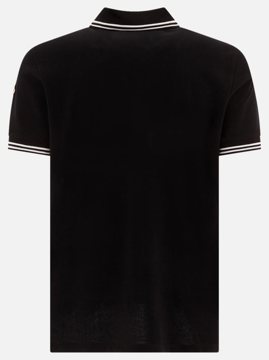 Moncler Polo in cotone piquet 13789600_S Black 2