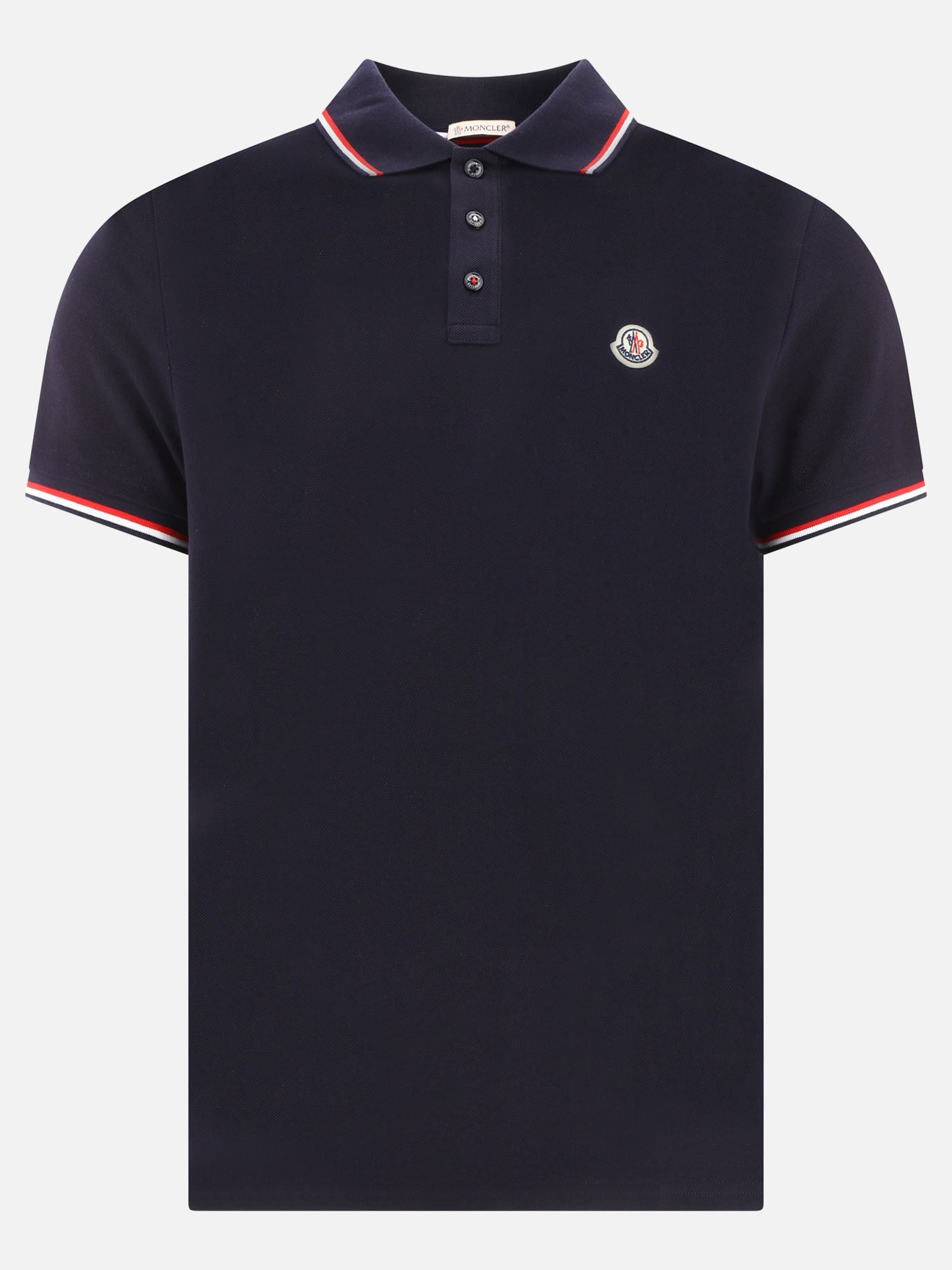 Moncler Polo con logo 13892111_S Blue thumbnail_3