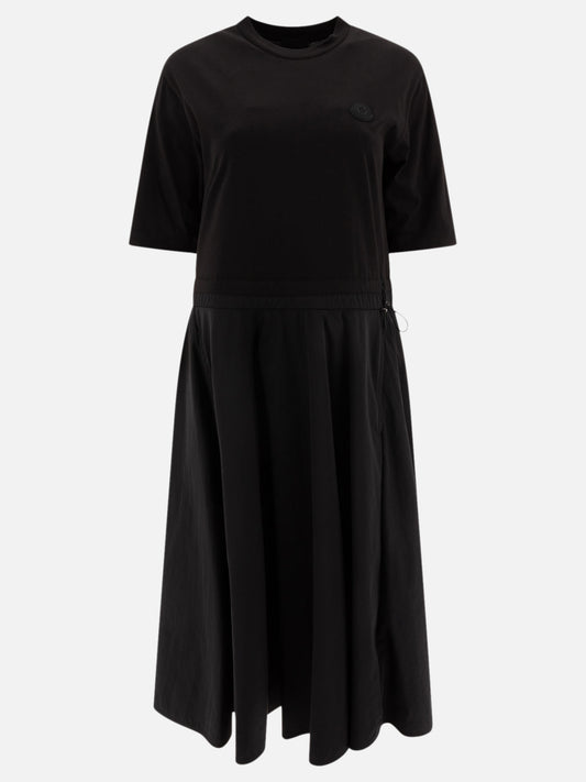 Moncler Abito midi plissettato 15822010_XS Black 1