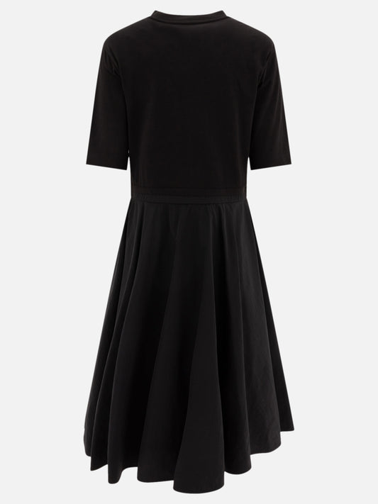 Moncler Abito midi plissettato 15822010_XS Black 2