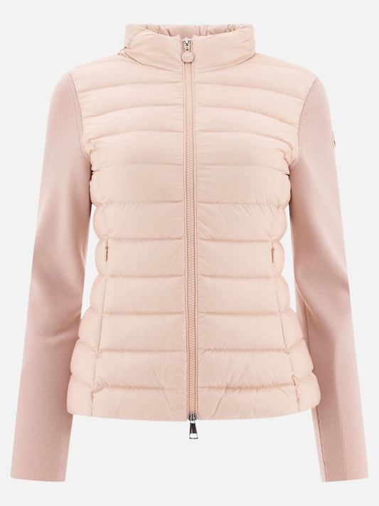 Moncler Cardigan imbottito in lana 13833089_XS Pink 1