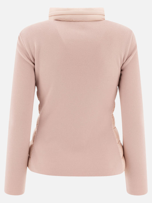 Moncler Cardigan imbottito in lana 13833089_XS Pink 2