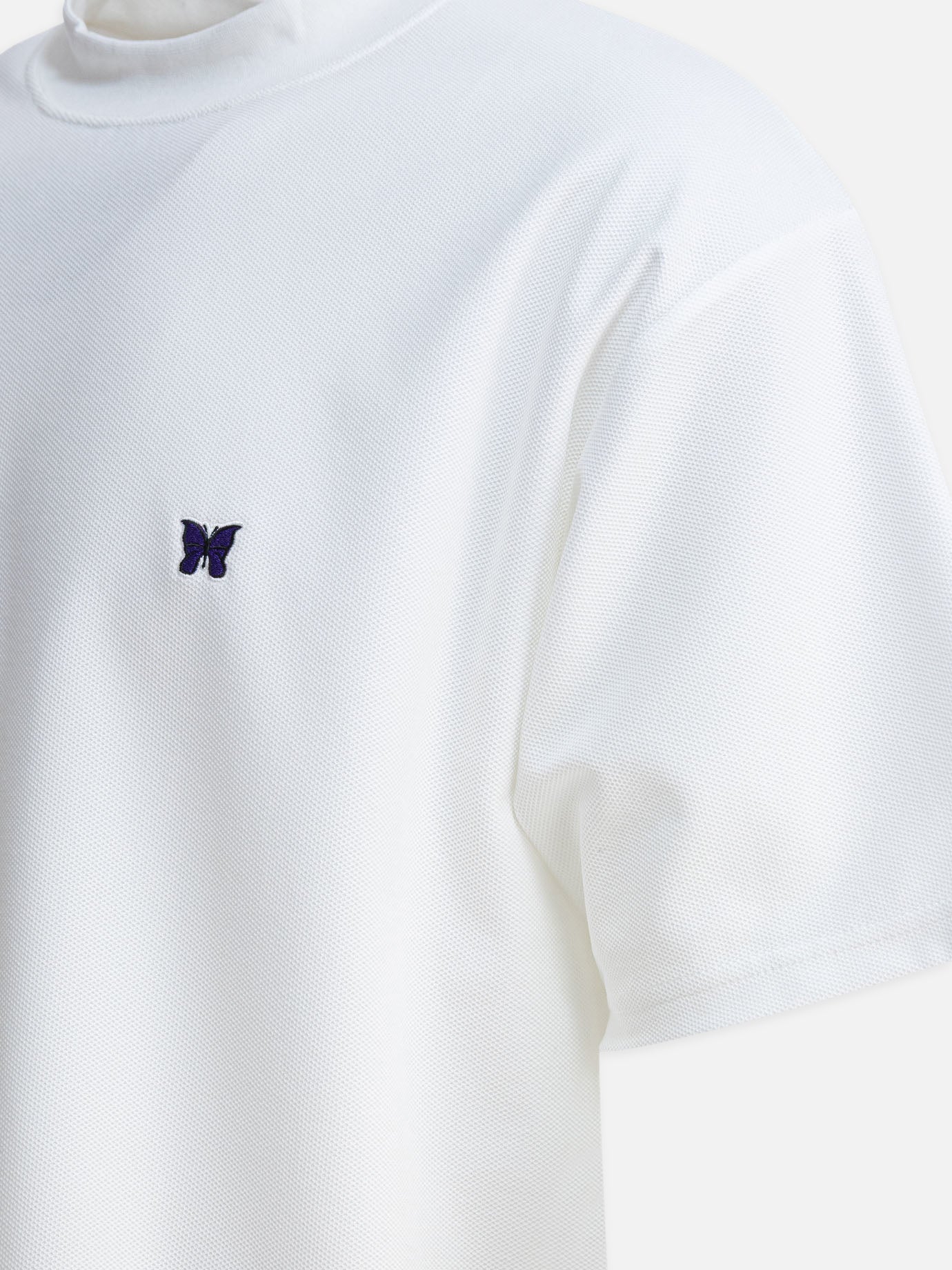 Mock neck t-shirts Logo  White - Needles Men | PDP | VIETTI Online Store | Zoom-Modal_4
