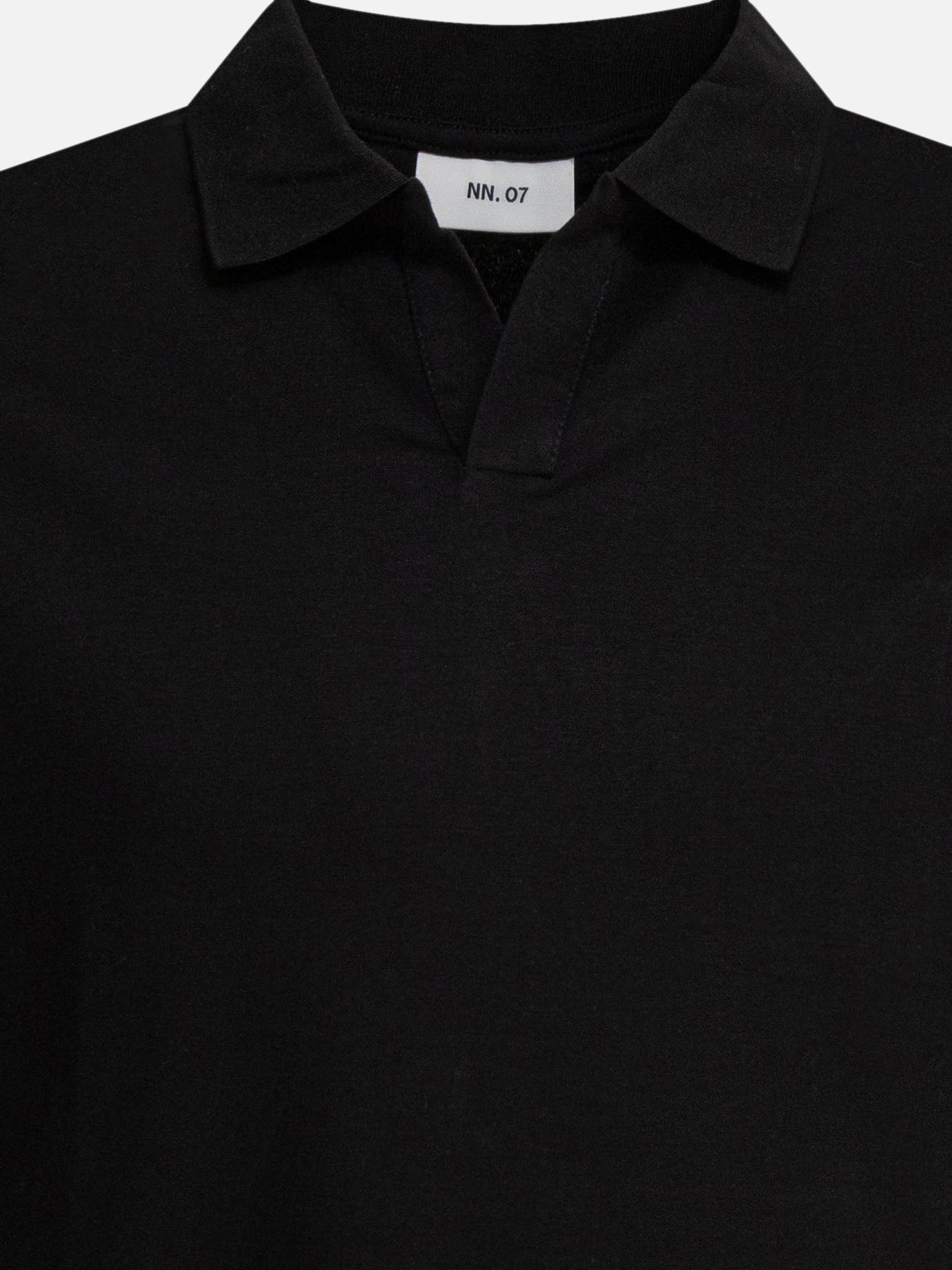 Polo senza bottoni Solid colour  Nero - NN.07 Uomo | PDP | VIETTI Online Store | thumbnail_3