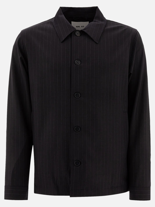 Giacche overshirt Pinstriped  Blu - NN.07 Uomo | PLP | VIETTI Online Store 
