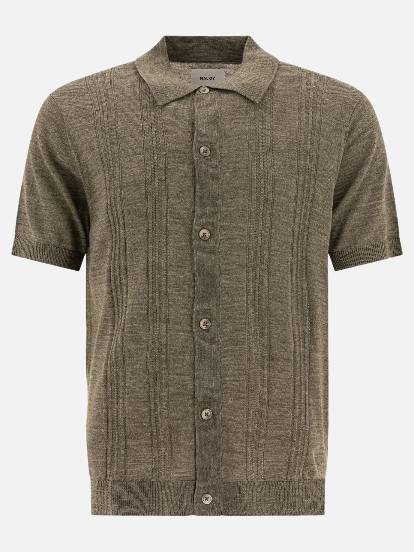 Polo con bottoni Solid colour  Verde - NN.07 Uomo | PDP | VIETTI Online Store | Zoom-Modal
