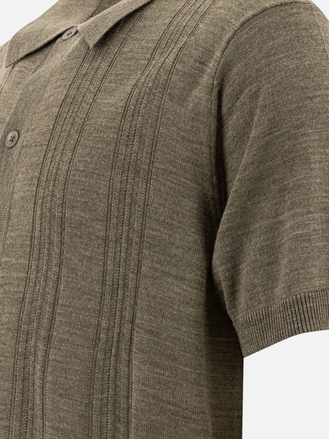 Polo con bottoni Solid colour  Verde - NN.07 Uomo | PDP | VIETTI Online Store | thumbnail_4
