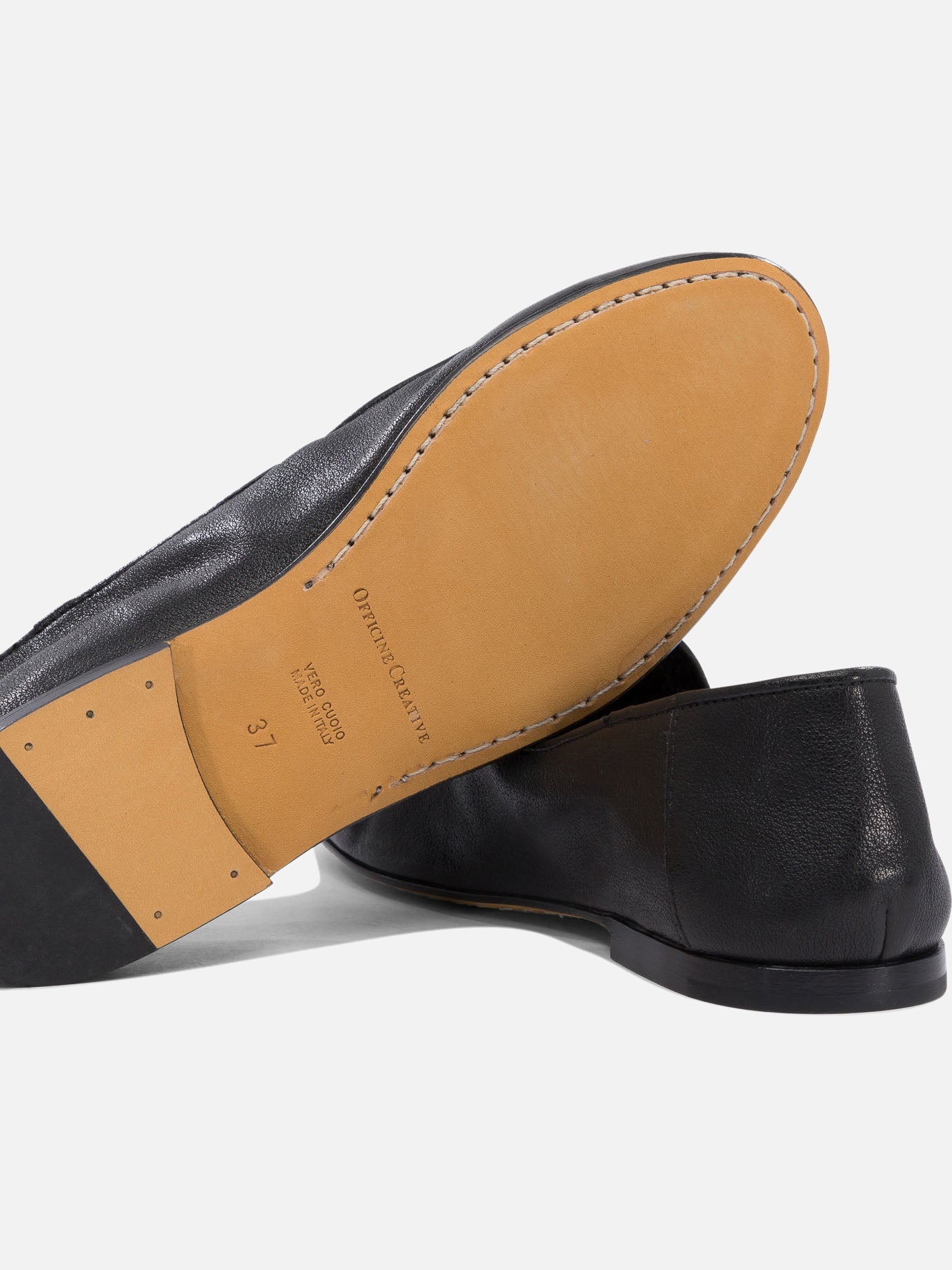 Loafers 100% leather - 100% leather  Black - Officine Creative Women | PDP | VIETTI Online Store | Zoom-Modal_5
