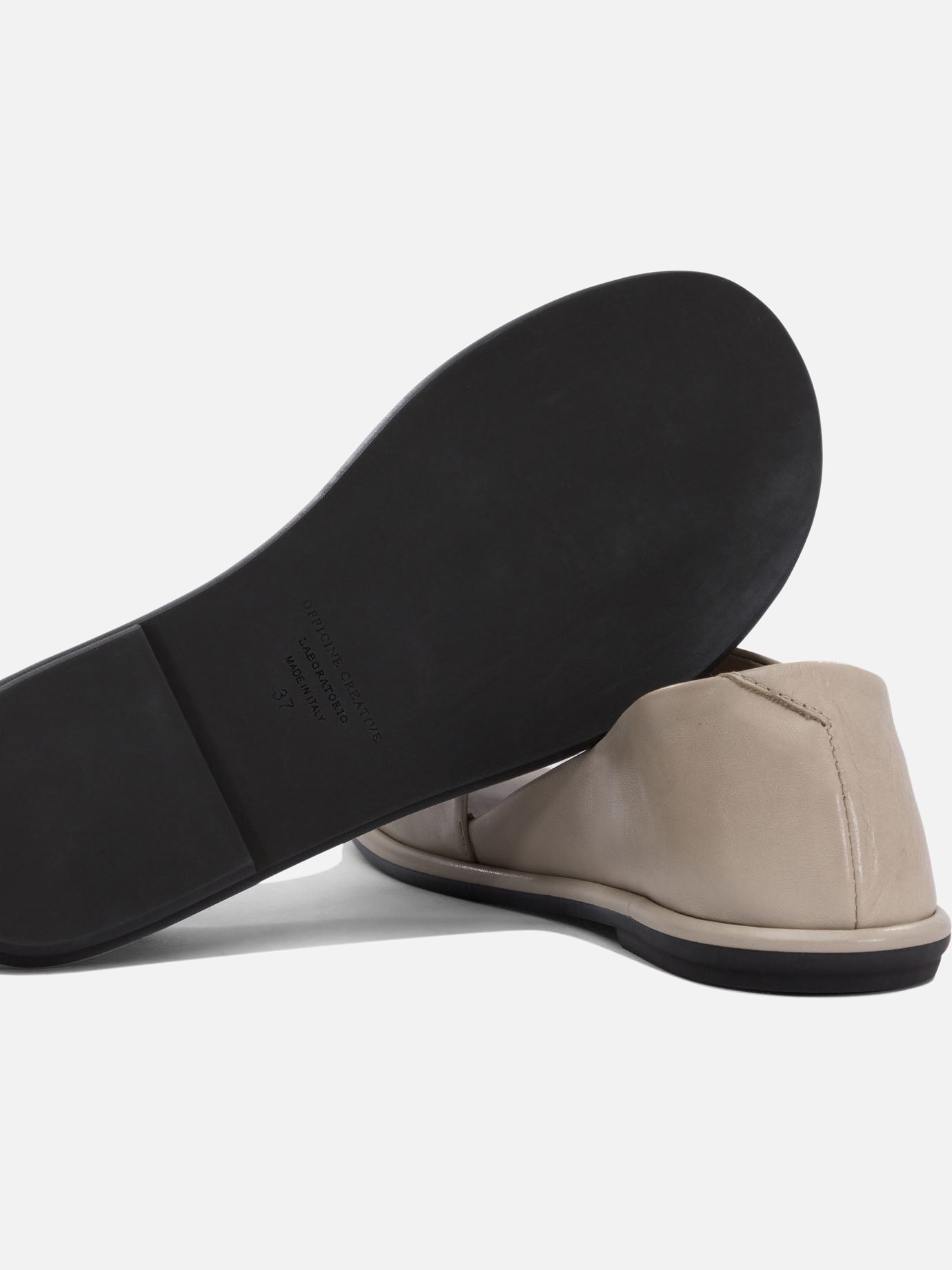 Sandali bassi 100% leather - 100% rubber  Nero - Officine Creative Donna | PDP | VIETTI Online Store | thumbnail_5