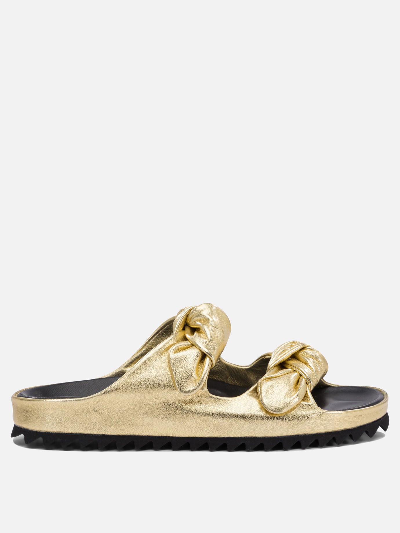 Flat sandals 100% leather - 100% rubber  Gold - Officine Creative Women | PDP | VIETTI Online Store | Zoom-Modal
