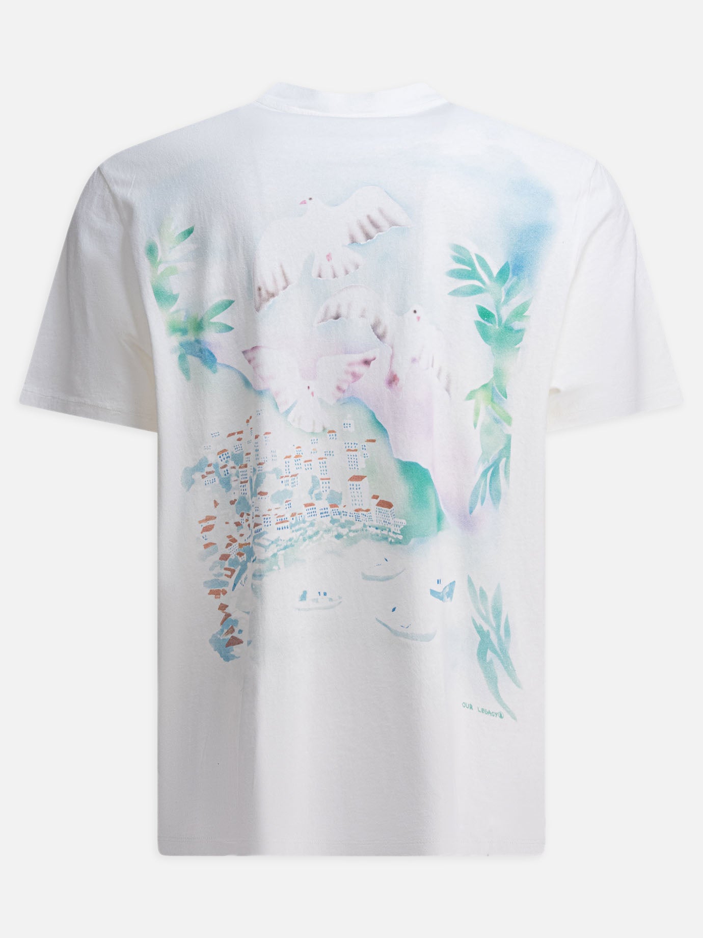T-shirt girocollo Print  Bianco - Our Legacy Uomo | PDP | VIETTI Online Store | thumbnail_2
